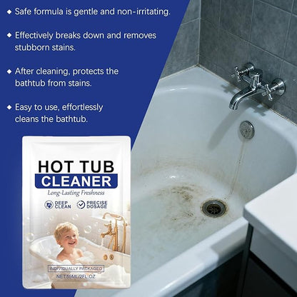 Tub Cleaner, 59ml Anti Scaling Long Lasting Cleaning Agent, Bathtub Cleaner for Sink, Floor, and Wall Surfaces, Fast Acting Effective Formula, Safe for Home and Commercial Use, for Dorm Room, Hotel