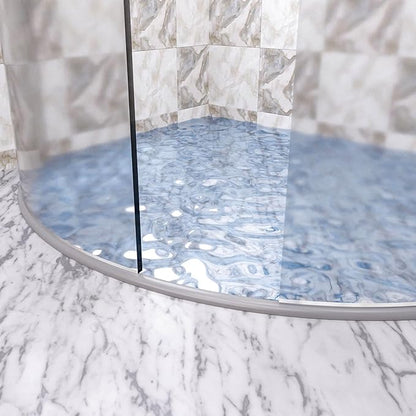 67" Shower Threshold Water Dam, Self-Adhesive Shower Barrier and Kitchen Water Stopper sealing Retention System Rubber Shower Guard Dam for Dry And Wet Separation Caulk Seal Strip Edge Trim