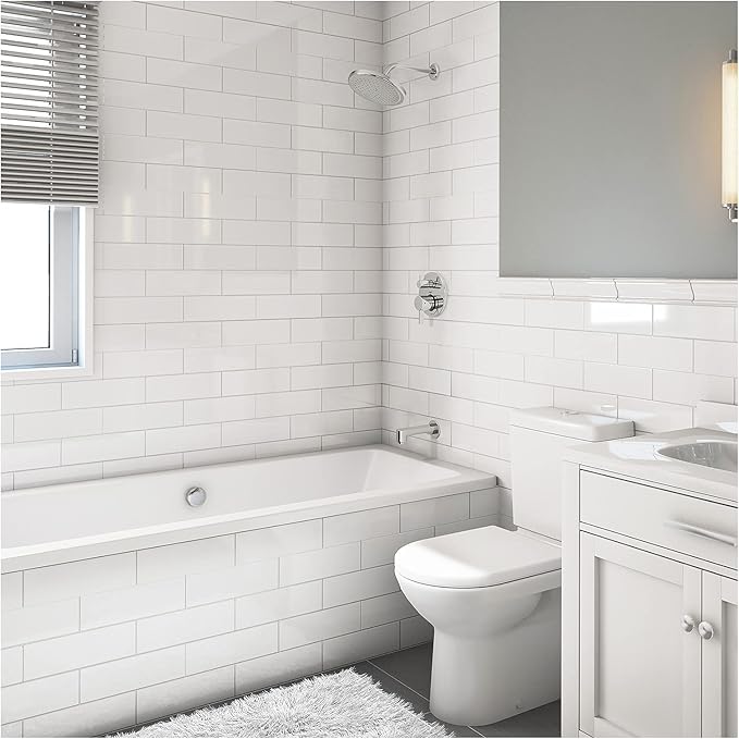 hansgrohe Croma Complete Shower and Bathtub System Shower Set Modern 1-Spray Easy Control in Chrome, Rough and Shower Valve Included 2 GPM, 04908000