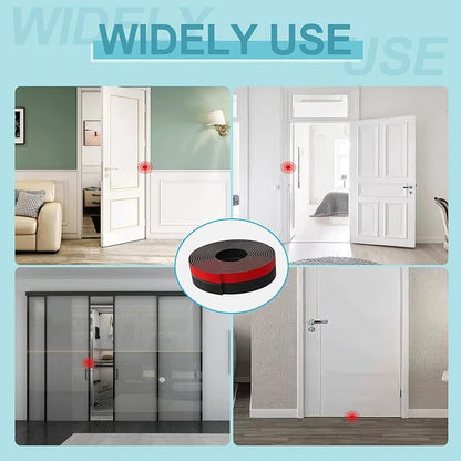 36FT Weather Stripping Door Seal - 2" Silicone Door Draft Seal Tape for Gaps Under Door Weatherstripping Sweep Stopper for Bottom of Shower Door/Sliding Glass Door