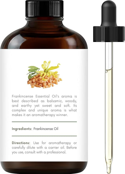 Handcraft Blends Frankincense Essential Oil – Huge 4 Fl Oz – 100% Pure and Natural – Premium Grade Essential Oil for Diffuser and Aromatherapy, Skin, Massage, Candle and Soap Making Fragrance
