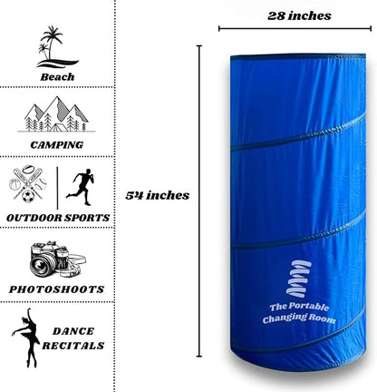 Portable Changing Room, Pop Up Pod - Privacy Tent, Dressing Room Tube or Portable Toilet Stall with Carry Bag for Camping, Beach, or Outdoor by The Portable Changing Room