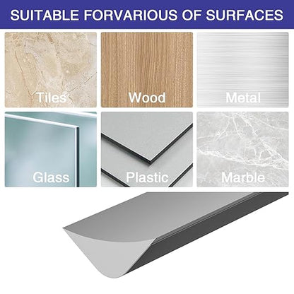 Flexible Molding Trim, Flexible Bendable Adhesive Caulking Strip, Molded Trim, Peel and Stick Home Decorative Edge for Bathroom, Kitchen, Floor, Wall (Grey, 0.83in x 0.24in x 10ft)