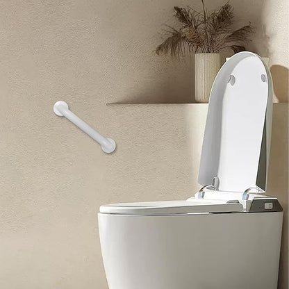 Shower Grab Bar, 2 Pack 12 Inch White Bathroom Safety Bar, 1.25" Diameter 304 Stainless Steel Grab Bars for Bathtubs and Showers, Handicap Shower Grab Bar for Seniors Elderly