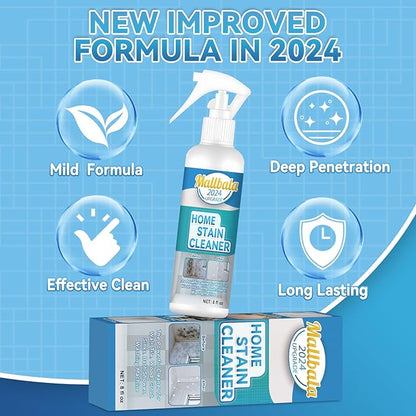 Wall Cleaner Spray, Household Mold Stain Cleaning Spray Deep Clean, All-Purpose Cleaner Spray for Tiles, Walls, Ceiling, Deck, Wood, Brick, Showers, Kitchen, Sink, Grout, Washing Machine Gasket