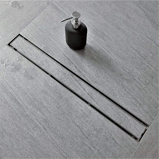 Neodrain 32-Inch Linear Shower Drain with Tile Insert Grate,Brushed 304 Stainless Steel Rectangle Shower Floor Drain, Linear Drain with Leveling Feet, Hair Strainer