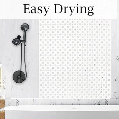 Extra Large Shower Mat Non Slip,47 * 31 Inch Bath Mat for Shower with Big Suction Cups,Oversized TPE Shower Mats for Inside Outside Shower,Perfect for Elderly