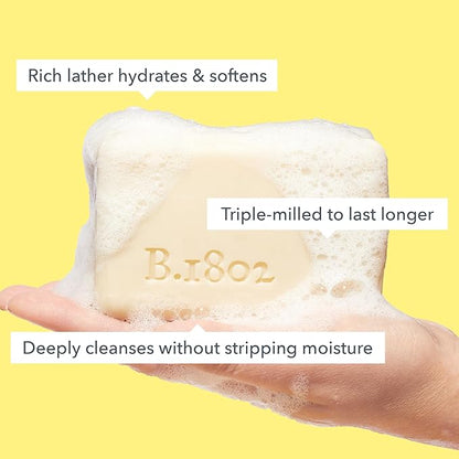 Beekman 1802 Goat Milk Body Soap Bar, Vanilla Absolute - Scented - 9 oz - Nourishes, Moisturizes & Hydrates - 100% Vegetable Soap with Lactic Acid - Good for Sensitive Skin - Cruelty Free