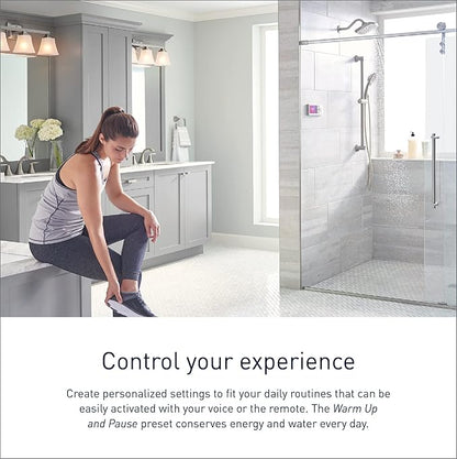 Moen Terra Beige Smart Shower 4-Outlet Digital Shower System Controller for Thermostatic Shower Valve, TS3304TB