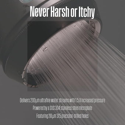 POSEION BT100 MS Filtered Shower Head – Handheld, High Pressure, Magnetized Sediment Filter, Ultrafine Water Stream, Spa-Like Comfort, Durable Build, Made in Korea