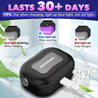 RRZIOM Toothbrush Sanitizer Case, Portable Toothbrush Covers Rechargeable, Rechargeable Toothbrush Cleaner Holder Case for Travel Home, Detachable Toothbrush Cover Cap for All Toothbrushes (Black)