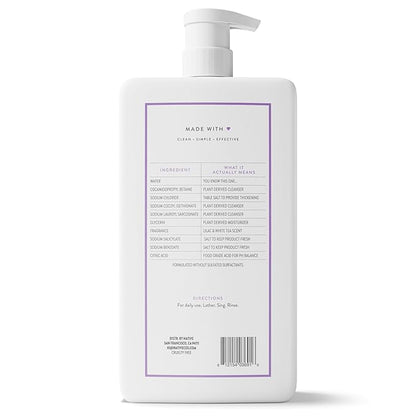 Native Sulfate Free Body Wash Contains Naturally Derived Ingredients | for Women & Men| Lilac & White Tea, 36 oz
