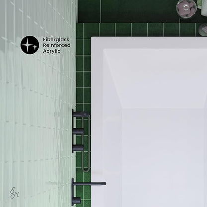 Swiss Madison Voltaire 48" x 30" Reversible Drain Drop-In Bathtub