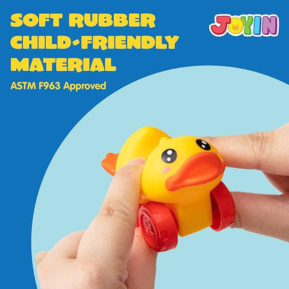 JOYIN Animal Cars, Soft Rubber Car Set Toy, Baby Mini Vehicles, Bath Toy Car for Boys and Girls,Summer Beach and Pool Activity Gift, Party Favors for Kids, Christmas Kids Gifts