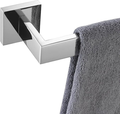 KOKOSIRI 32-Inch Single Towel Bar, Bathroom Kitchen Towel Holder, Wall Mounted SUS304 Stainless Steel Towel Rack, Polished Chrome, B4003CH-L32