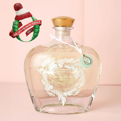 Lollia Snowdrop Bubble Bath, 22 fl oz, 650 ml, Winterberry & Cashmere Fragrance, Luxury Hydrating Women's Bubbling Bath Soap, Delicate & Relaxing Scented Skin Care