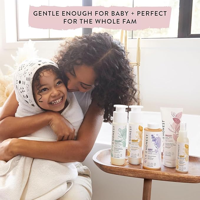 The Honest Company Foaming Bubble Bath Gentle for Baby Naturally Derived Tear-free Hypoallergenic Citrus Vanilla Refresh 12 fl oz