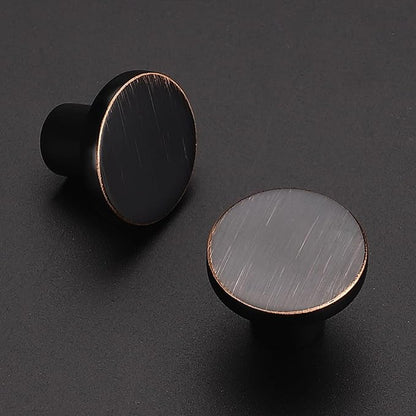 Ravinte 15 Pack Cabinet Knobs Oil Rubbed Bronze Kitchen Cabinet Knobs Round Dresser Drawer Pulls Closet Door Pulls 1-1/5 Inch