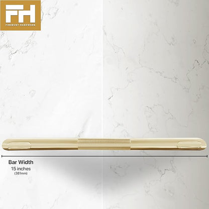 Shower Foot Rest, Corner Shower Bar for Shaving Legs, Wall Mounted Hotel Shower Foot Ledge, Brass Bar Bathroom Foot Step (Satin Brass)