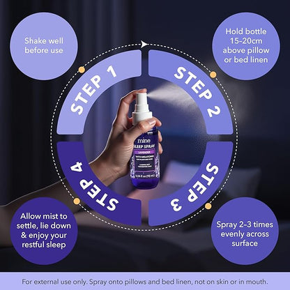 Lavender Sleep Spray with Melatonin - Stocking Stuffers for Teen Girls and Women – Natural Pillow Mist for Relaxing Sleep, Calming Bed Spray for Adults