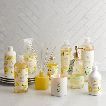 Thymes Hand Wash Refill - Lightly Scented Liquid Hand Soap for Bathroom and Kitchen Refill - Moisturizing Formula with Natural Ingredients (Lemon Leaf, 24.5 fl oz)