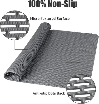 Extra Large Non Slip Shower Mat - Yonala 47.2" x 31.5" Anti Slip Shower Mat for Inside Shower, Trimmable PVC Shower Floor Mat for Shower Stall, Bathroom, Tub, Quick Drying Matt