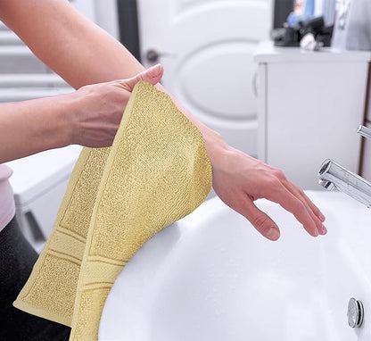 Utopia Towels 6 Pack Premium Hand Towels Set, 16 by 28 inches, 100% Ring Spun Cotton, Ultra Soft and Highly Absorbent 600GSM Towels for Bathroom, Gym, Shower, Hotel, and Spa, Beige
