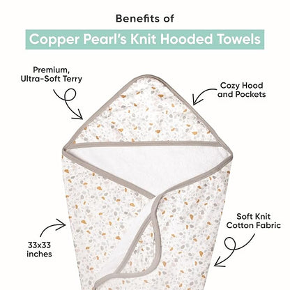 Copper Pearl Hooded Bath Towels Premium Knit/Terry Cloth Baby Towels with Hood, Pockets, and Cool Designs - Great to Gift and Make Bath Time Fun - Baby Bath Towel, Diesel