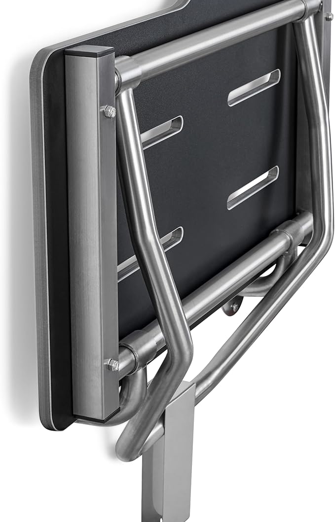 Seachrome 28" x 22.5” Black Reversible Folding Transfer Tub/Shower Seat, ADA Compliant