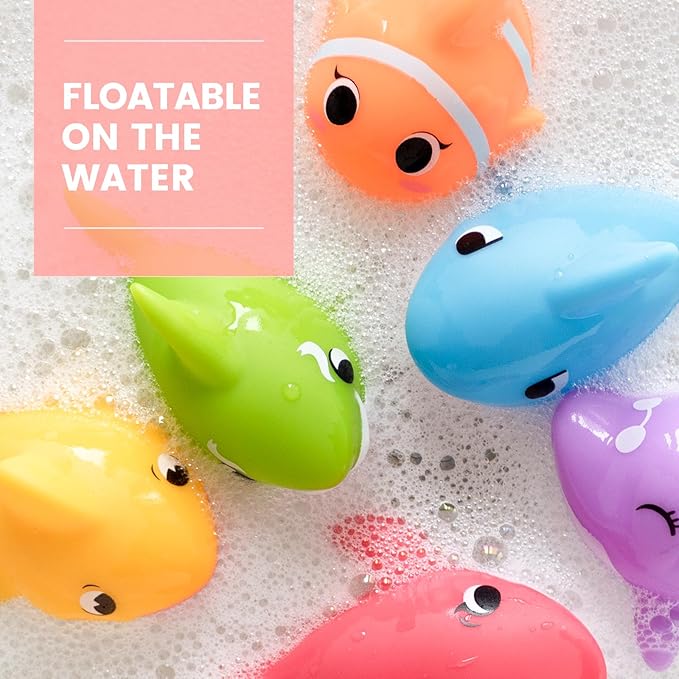 Hely Cancy Baby Bath Toys - No Hole Bath Toys for Kids, Bath Tub Shower Toys for Newborn Baby