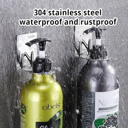 6Pcs Resizable Soap Bottle Dispenser Holder Wall Mount for Shower, Soap Shampoo Lotion Dispenser Wall Mount Bottle Holder for Bathroom Kitchen with Screw Sets (6pcs Black)