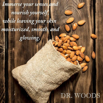 Dr. Woods Pure Almond Oil Liquid Castile Soap - Natural Cleanser for Face, Hands, and Body, for Men and Women - 32 Fl Oz