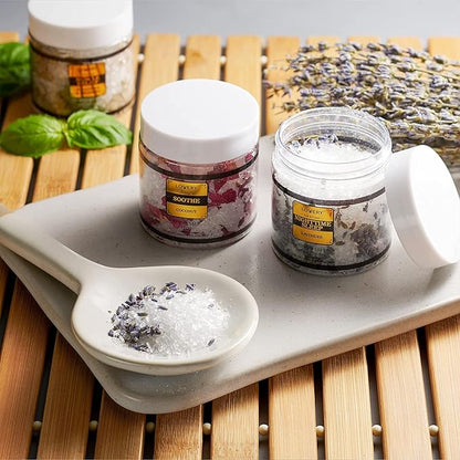 Christmas Gifts for Women Who Have Everything, Epsom Bath Salts Gift Basket Set, Relaxing Self Care Salt W/Essential Oil, Gifts for Mom, Lavender, Eucalyptus, Lemon, Coconut, Tea Tree, Honey Almond