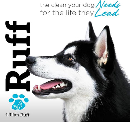 Ruff by Lillian Ruff Sandalwood Coconut Oatmeal Conditioner for Dogs – Moisturize & Soothe Dry Itchy Skin, Promote Healthy Coat, Tear-Free, Sulfate-Free, Paraben-Free, Made in USA (Gallon with Pump)