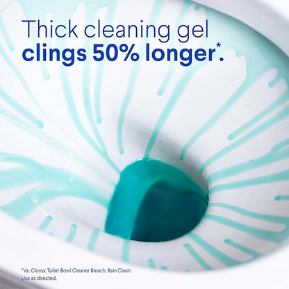CLOROX Toilet Bowl Cleaner Clinging Bleach Gel, Ocean Mist, 24 Fl Oz, Pack of 2 (Package May Vary)
