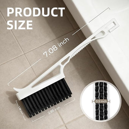 Grout Cleaner Brush V Shape, Stiff Grout Cleaning Brushes for Tile Floor,Magic Brush, Bathroom Accessory, Cleaning Tools, Grout Scrub Brush Set for Shower, Bathroom, Kitchen, Household Use