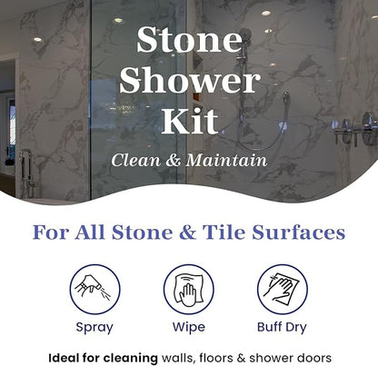 Marblelife Stone Shower Clean & Maintain Kit – (MTC-41150, MMSR-41190, SSR-41200, MAX-41300, MFT-55225)