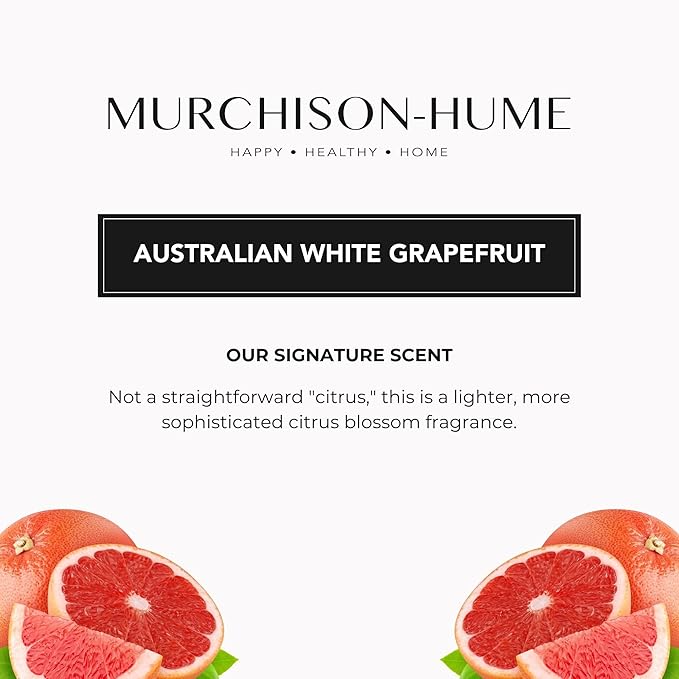 Murchison-Hume Luxury Vegan Hand Soap with Pump Dispenser, Moisturizing Hand Wash, SLS, Paraben & Cruelty-Free, 17oz (Australian White Grapefruit)
