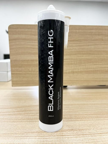 Black Mamba FHG High Tack - Superfast Mono Component Polymer Sealant Cartridge - White - 12 Pack