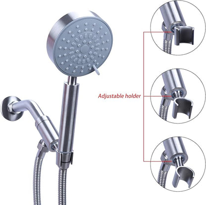 Shower Head Holder,Adjustable Handheld Shower Wand bracket, Hand held Showerhead Holder