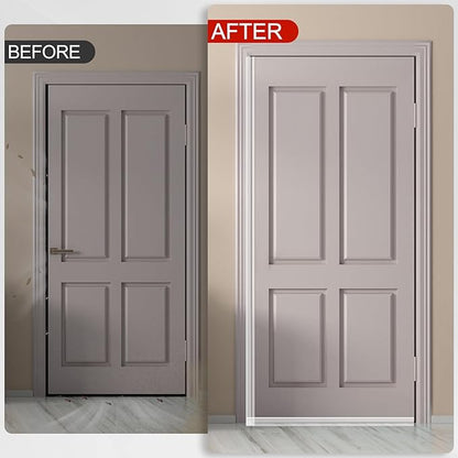 MYFAMIREA Door Weather Stripping 2IN (W) x 40FT (L) Door Draft Stopper Seal Tape Silicone Seal Strip Self Adhesive Shower Sweep Insulation Tape Side Bottom Strip for Sliding Glass Window Gap, Clear