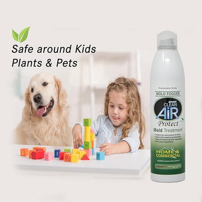 Protect™ Home & Commercial Mold-Treatment Plant-Based Mold-Odor Remover Fogger Treatment - eco-friendly solution for a safer and healthier living and working space. (14 oz)
