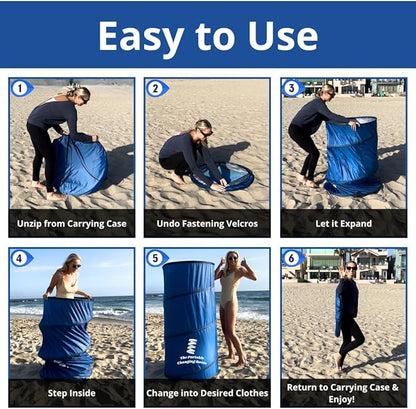 Portable Changing Room, Pop Up Pod - Privacy Tent, Dressing Room Tube or Portable Toilet Stall with Carry Bag for Camping, Beach, or Outdoor by The Portable Changing Room