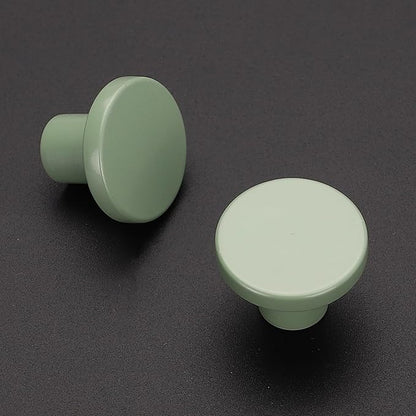 Ravinte 20 Pack Cabinet Knobs Light Green Kitchen Cabinet Knobs Round Dresser Drawer Pulls Closet Door Pulls 1-1/5 Inch