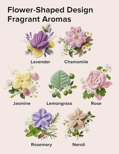 Momcozy 14 Pack Shower Steamers Aromatherapy with 7 Floral Scents, at-Home Spa-Worthy for Daily Shower, Ideal Gift Idea with Gentle Formula, Christmas Gifts for Mom, Self Care Gifts for Women