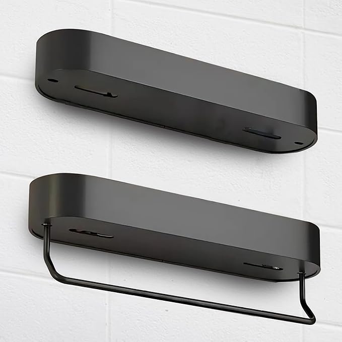 Wall-Mounted Shower Shelf - Durable Space Aluminum, Matte Black, Rustproof Bathroom Organizer, Compact 11-Inch Design for Shampoo, Soap, and Toiletries Storage, Modern and Easy-to-Install Shower Caddy