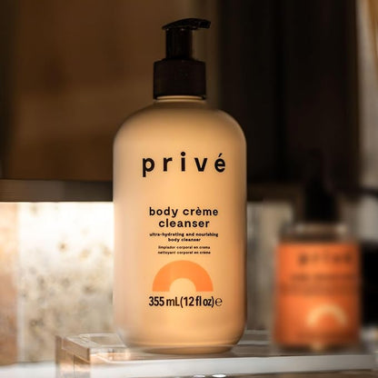 Privé Ultra-Hydrating Body Creme Cleanser - for Dry Skin, Moisturizing Cleanser - Gentle Every Day Spa-Like Indulgence - Suitable for Sensitive Skin - 12 fl oz