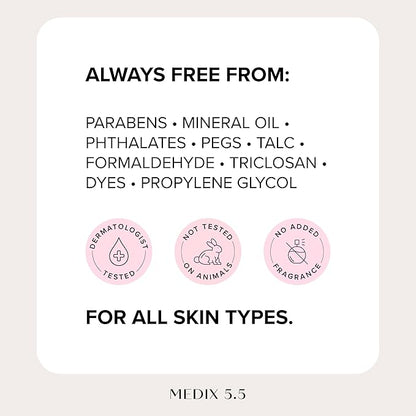 MEDIX Fragrance Free Retinol Face Moisturizer & Body Lotion Crepey Skin Care Treatment | Anti Aging Firming Retinol Cream For Face Targets Loose Crepe Skin, Wrinkles, & Fine Lines, 15 Fl Oz