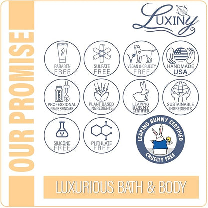 Luxiny Vegan Milk Bath Soak Made with Coconut Milk Powder & Sweet Almond Oil Which Creates A Bath Bomb Dust Soothing Fizz, 8oz (Rainbow)