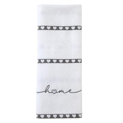 SKL Home Heart in Home Hand Towel Set, 2 Count